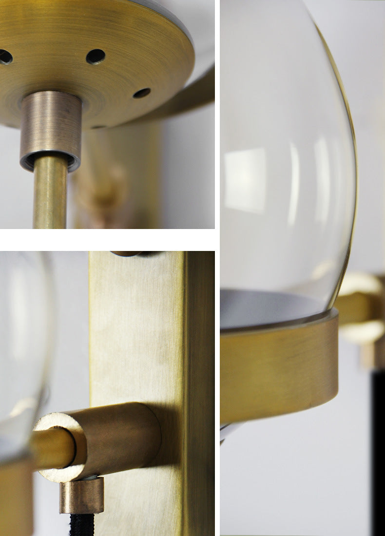 Elegante Retro Wand Glas Ball Lampe | Brehn