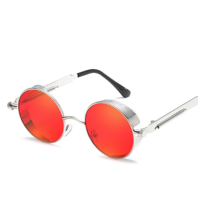 Kreative Runde Retro Runde Metall Sonnenbrille | Brehn