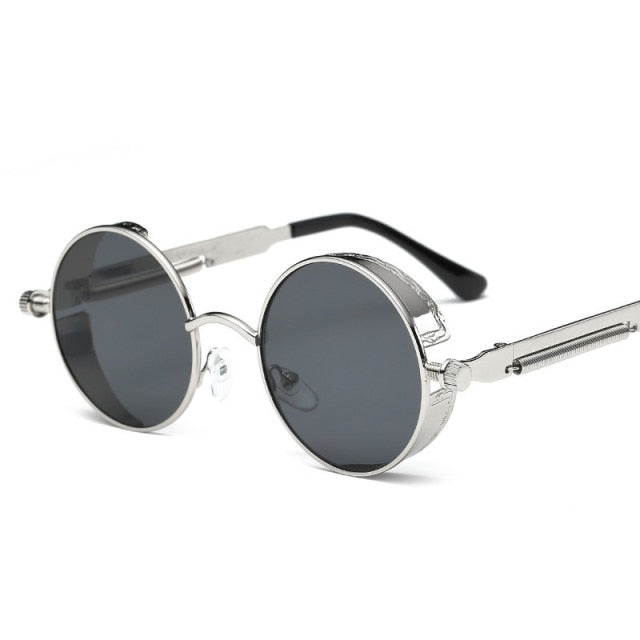Kreative Runde Retro Runde Metall Sonnenbrille | Brehn
