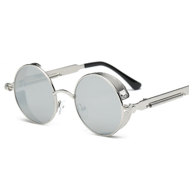 Kreative Runde Retro Runde Metall Sonnenbrille | Brehn