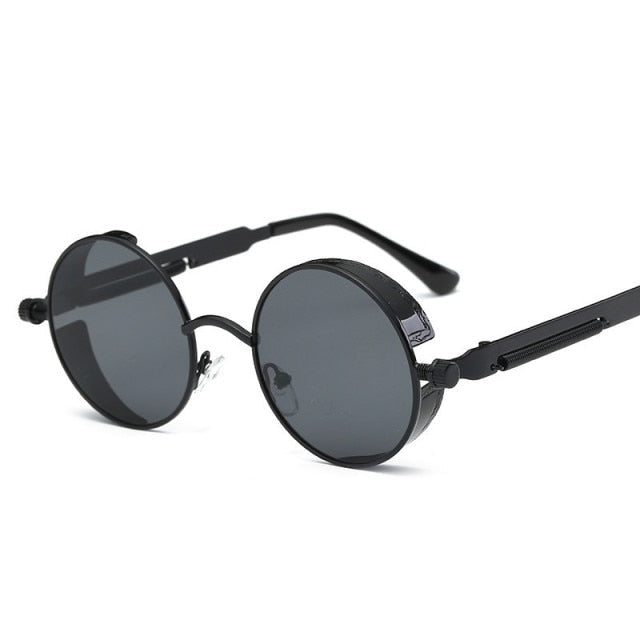 Kreative Runde Retro Runde Metall Sonnenbrille | Brehn