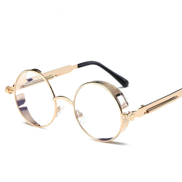 Kreative Runde Retro Runde Metall Sonnenbrille | Brehn