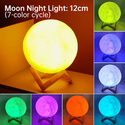 3D Light Touch Switch Wiederaufladbare Mond Nachtlampe | Brehn