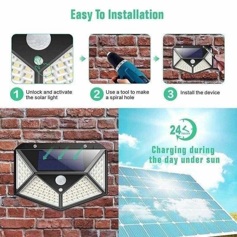 LED Außen-Solarlicht Wandleuchte | Brehn