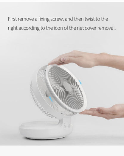 Tragbarer kabelloser faltbarer Ventilator Nachttischlampe | Brehn