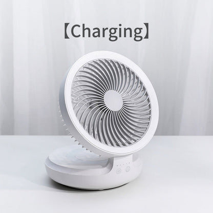 Tragbarer kabelloser faltbarer Ventilator Nachttischlampe | Brehn