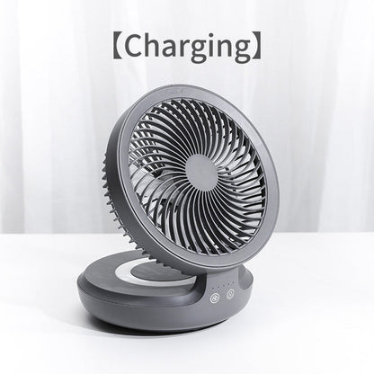 Tragbarer kabelloser faltbarer Ventilator Nachttischlampe | Brehn