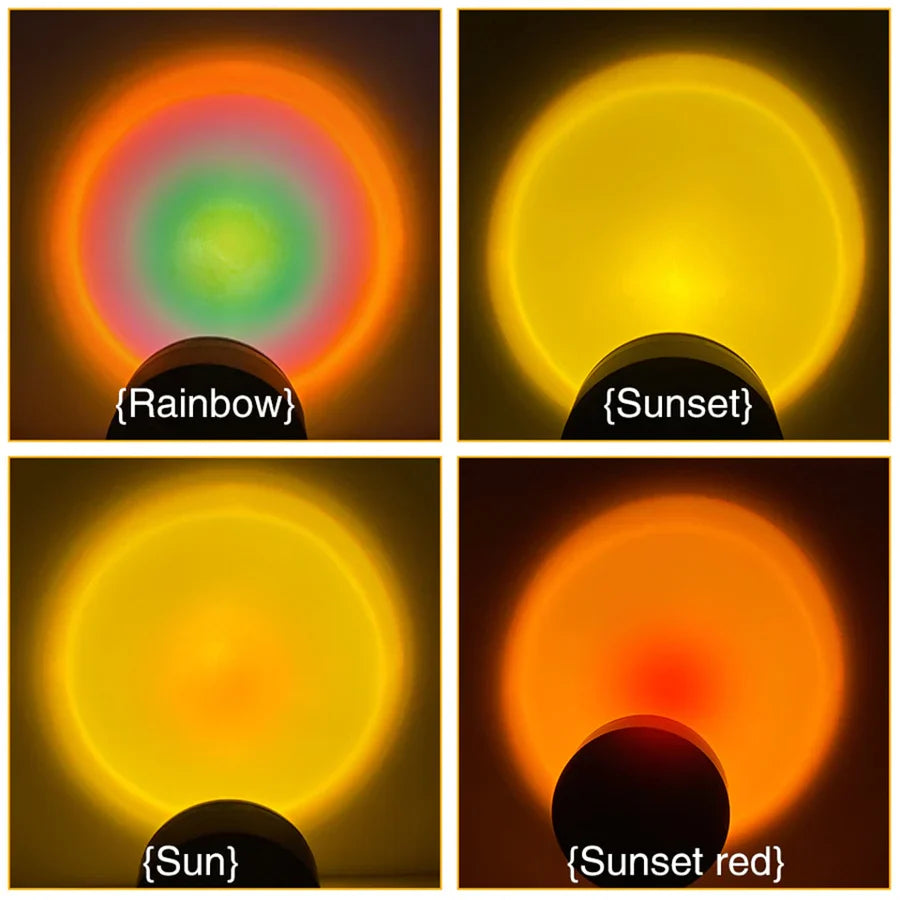Sonnenuntergang Lampe mit 4 Farben - GlowSphere | Brehn