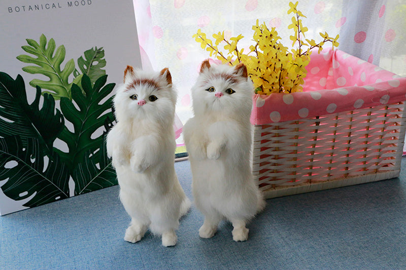 Süßes Plüschkatze Home Desk Figur Figur Dekor | Brehn
