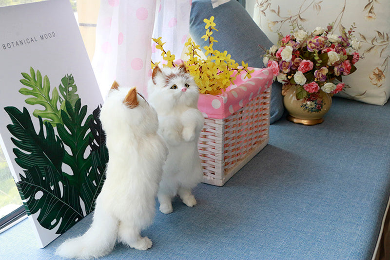 Süßes Plüschkatze Home Desk Figur Figur Dekor | Brehn