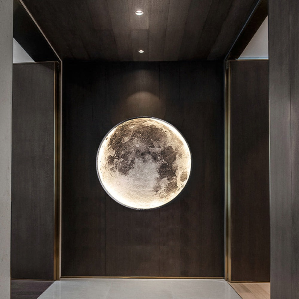 3D-LED-Decken- oder Wandleuchte mit Mond- oder Erdmotiv