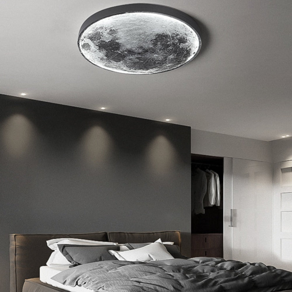 3D-LED-Decken- oder Wandleuchte mit Mond- oder Erdmotiv