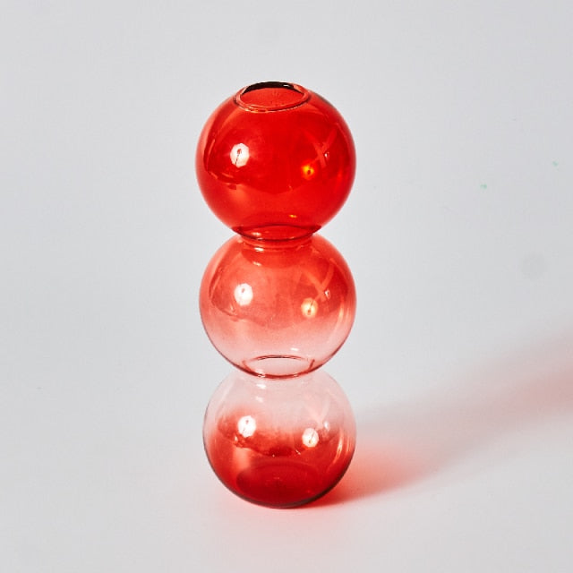 Brehn | Kirsche Rote Glas Stabkerzenhalter & Vasen