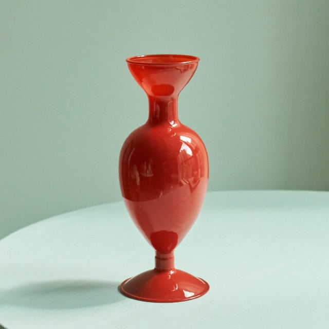 Brehn | Kirsche Rote Glas Stabkerzenhalter & Vasen