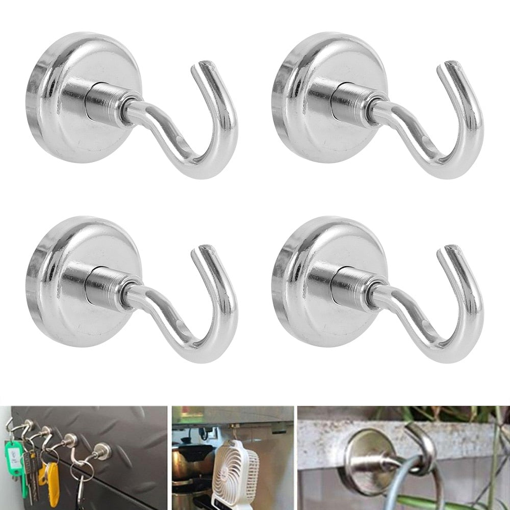 4 Stück starke magnetische Haken | Brehn