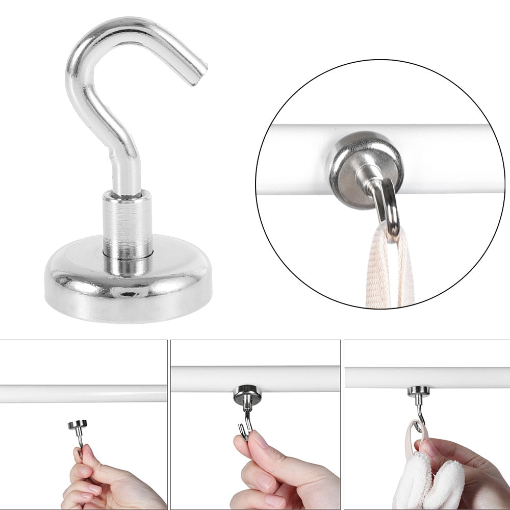 4 Stück starke Magnet-Haken | Brehn
