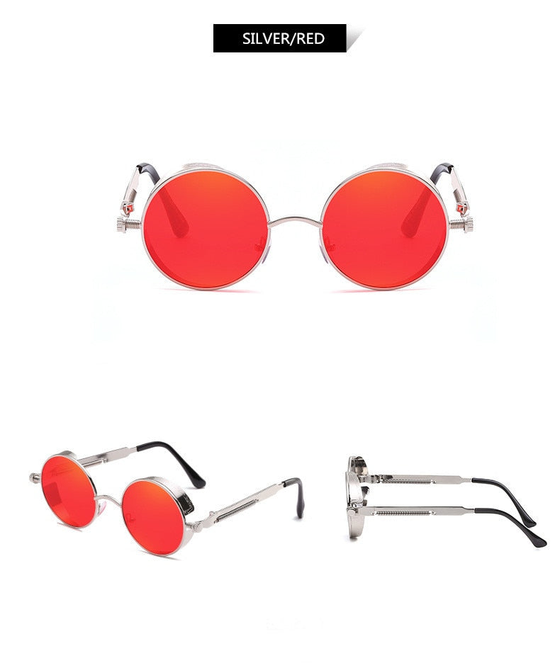 Kreative Runde Retro Runde Metall Sonnenbrille | Brehn