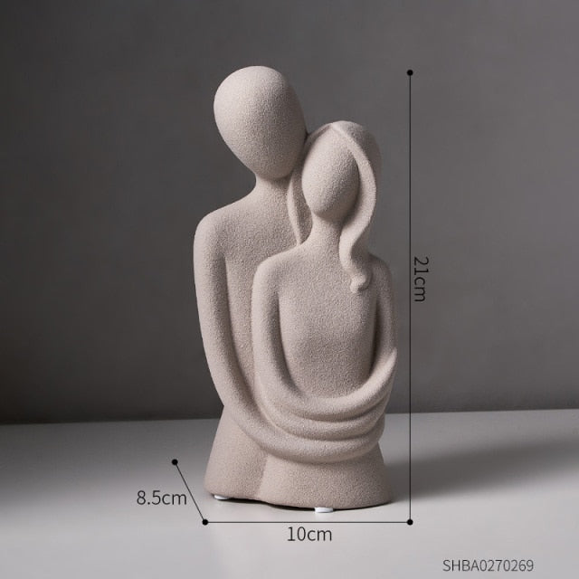 Nordic Abstract Thinker Harz Statue Skulptur | Brehn