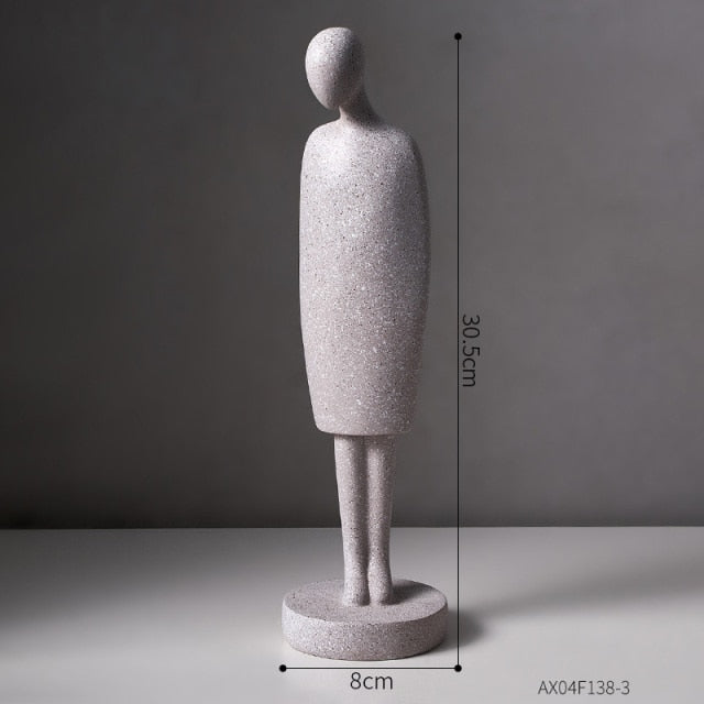 Nordic Abstract Thinker Harz Statue Skulptur | Brehn