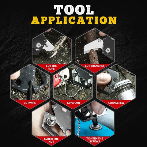 Multifunktionales Hexagon Outdoor EDC Überlebenstool | Brehn