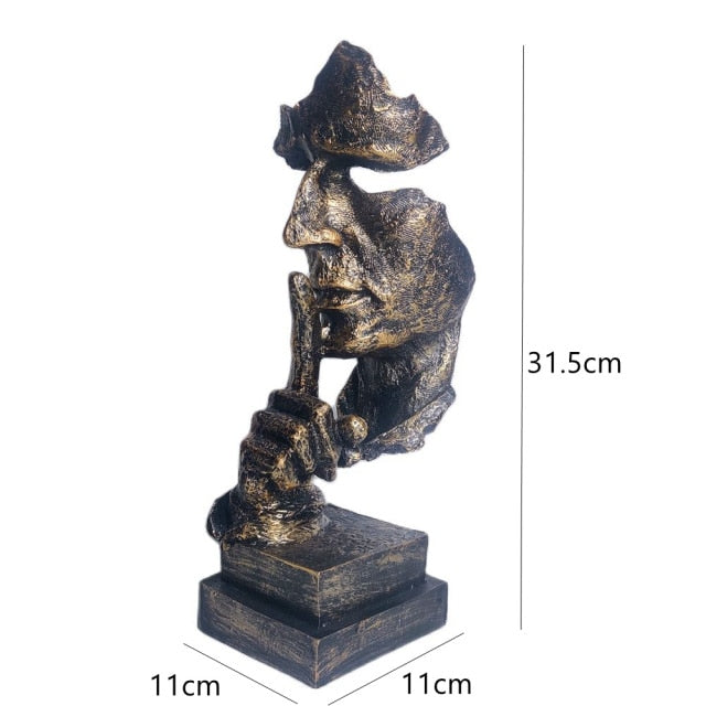 Nordic Abstract Unique Thinker Figur Figur Home Decor | Brehn