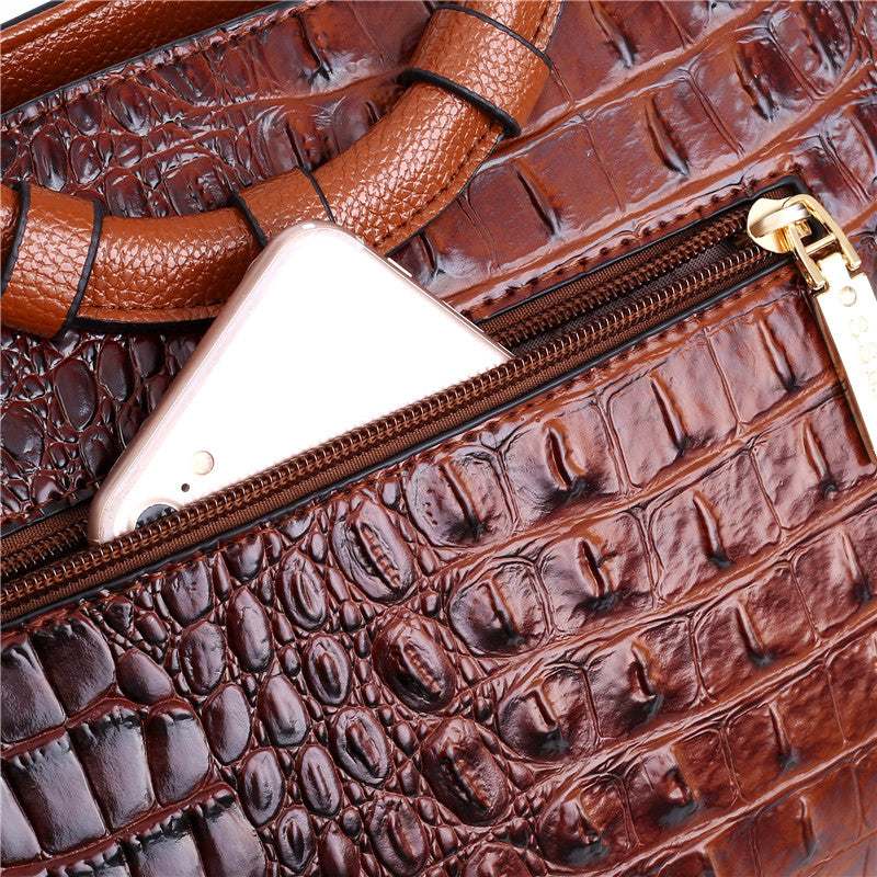 Brehn | Leder-Krokodiltasche – mit handgefertigten Details