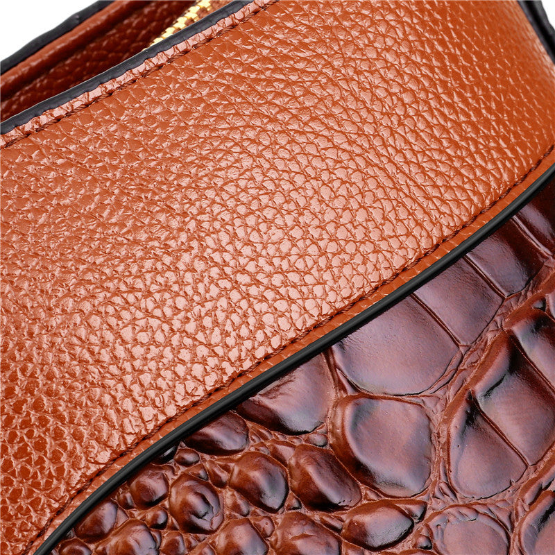 Krokodilledertasche – mit handgefertigten Details
