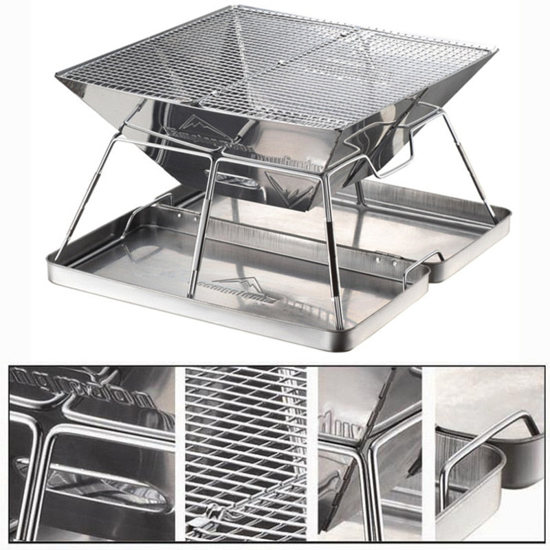 Faltbarer tragbarer mini Reise Camping Grill | Brehn
