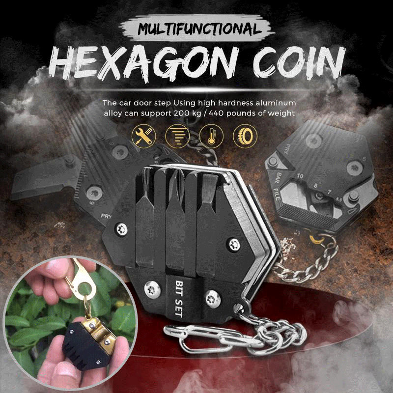 Multifunktionales Hexagon Outdoor EDC Überlebenstool | Brehn