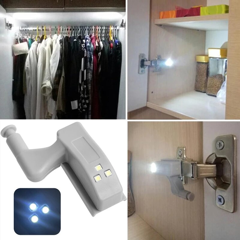 10Stk LED Sensor Scharnier Kleiderschranklampe | Brehn