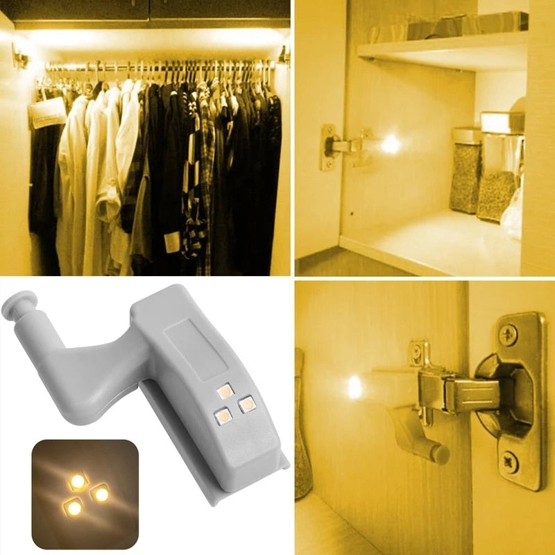 10Stk LED Sensor Scharnier Kleiderschranklampe | Brehn