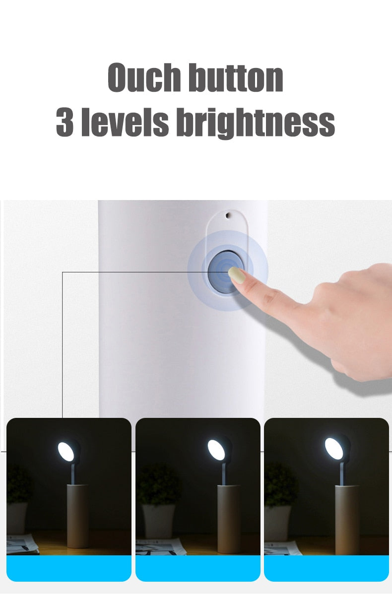 LED Mini RechargeaBrehne Power Bank Schreibtischlampe