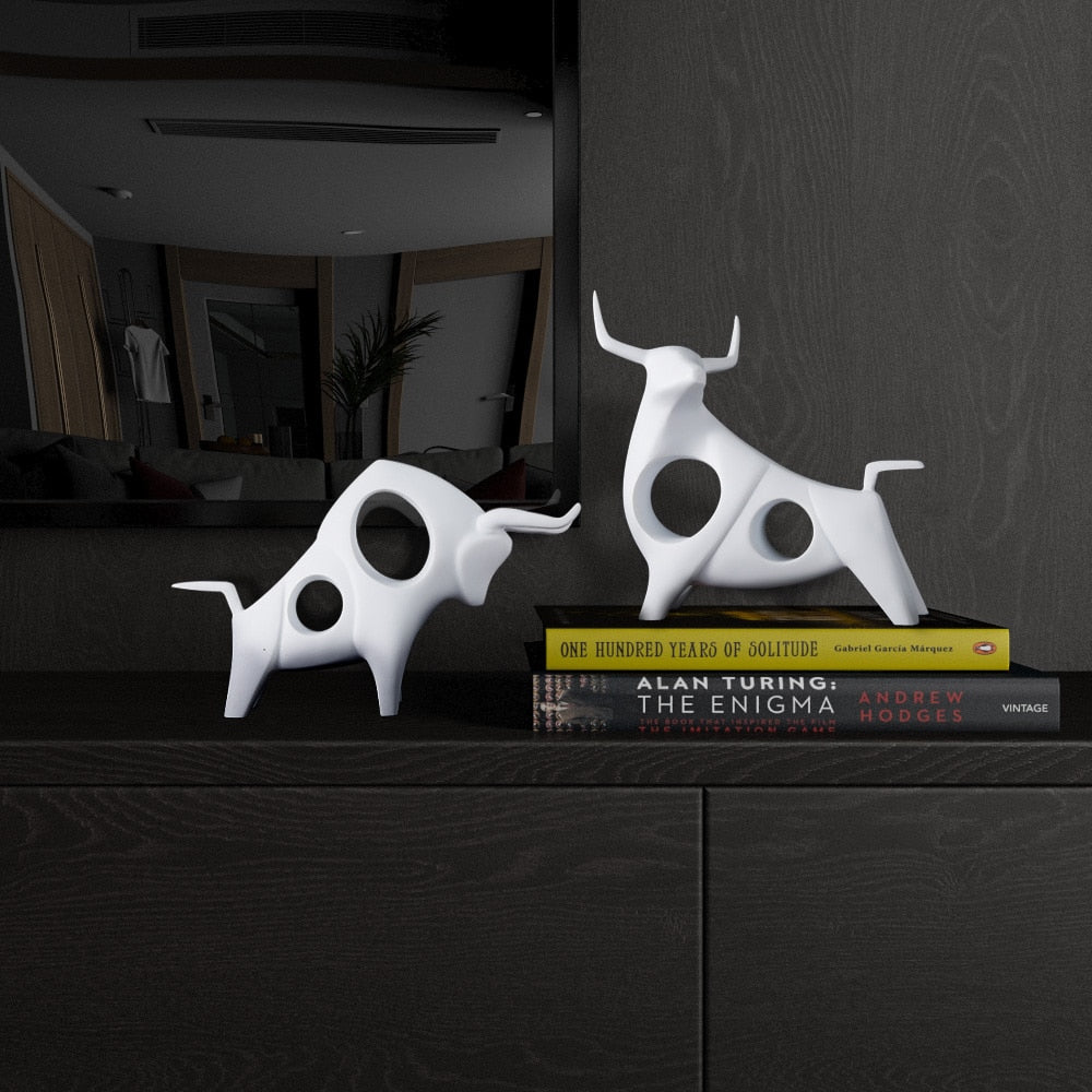Nordic Style Bull Skulptur Heimdekoration | Brehn