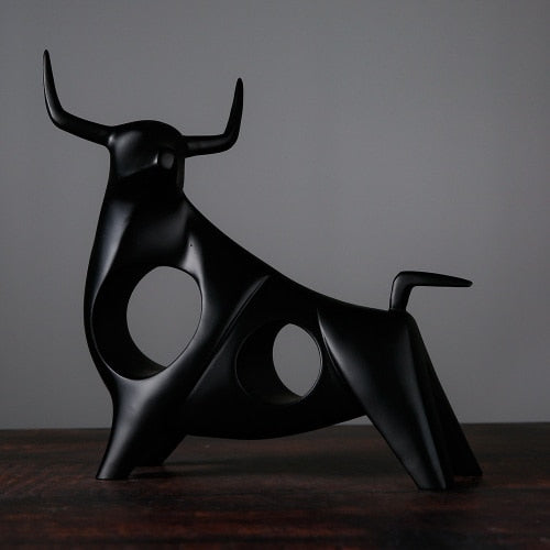Nordic Style Bull Skulptur Wohndekor | Brehn