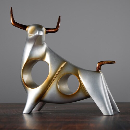 Nordic Style Bull Skulptur Heimdekoration | Brehn