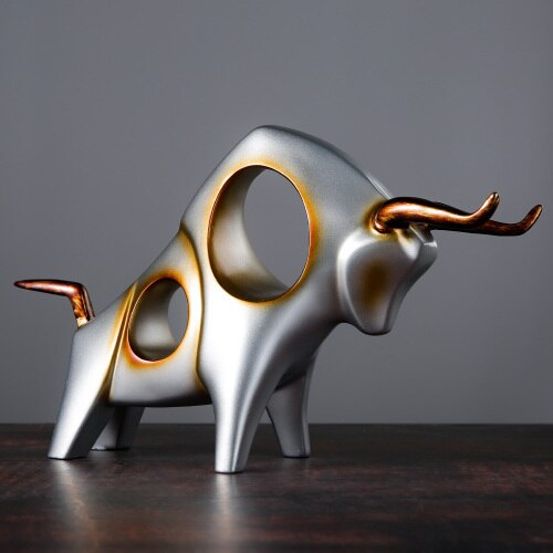 Nordic Style Bull Skulptur Heimdekoration | Brehn