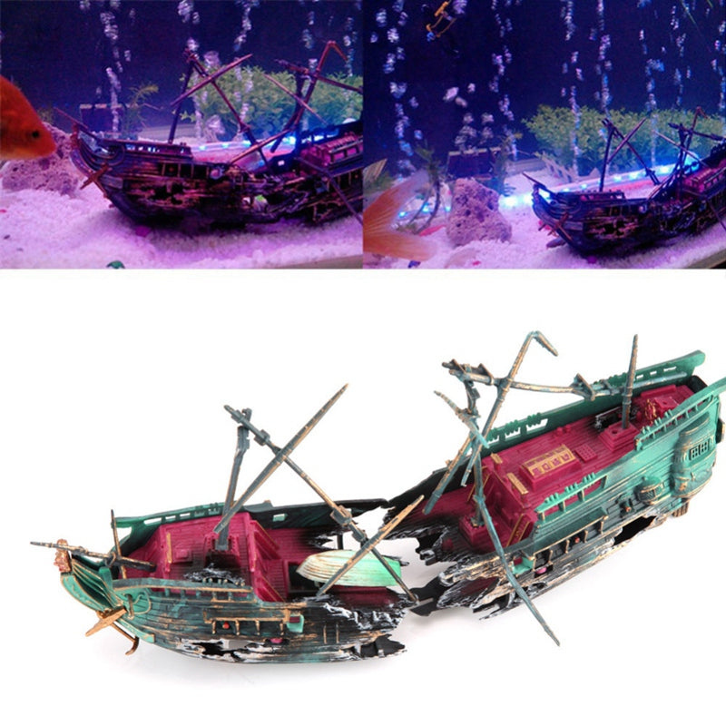 Große Schiffswrack-Aquarium-Dekoration | Brehn