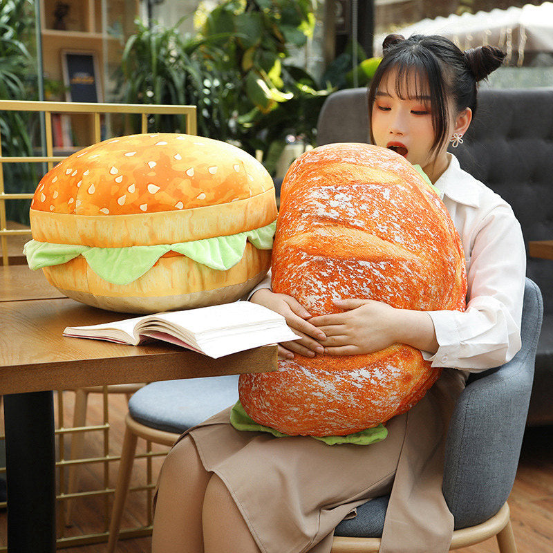 2in1 Bequemer Hamburger Kissen Sitzkissen