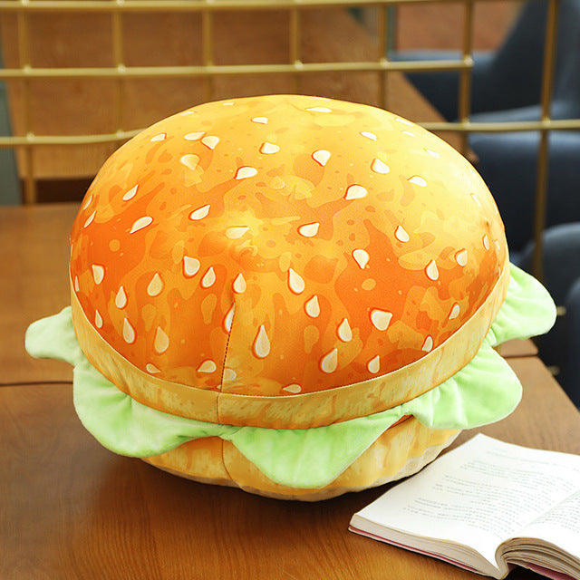 2in1 Bequemer Hamburger Kissen Sitzkissen