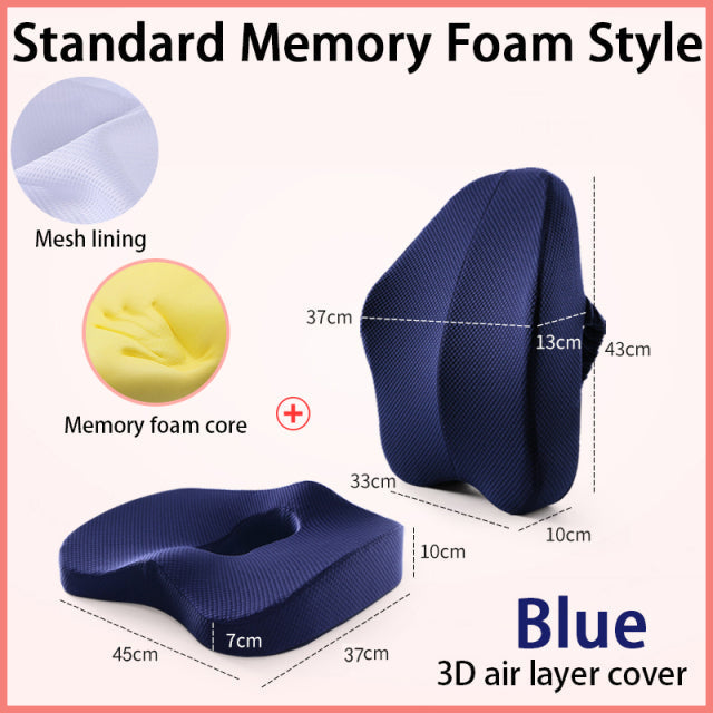 Bürostuhl Memory Foam Kissen Set | Brehn