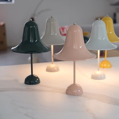 Brehn | Klassische Kappe Kabellose Tischlampe - Zeitloses Design und Langlebiger Akku