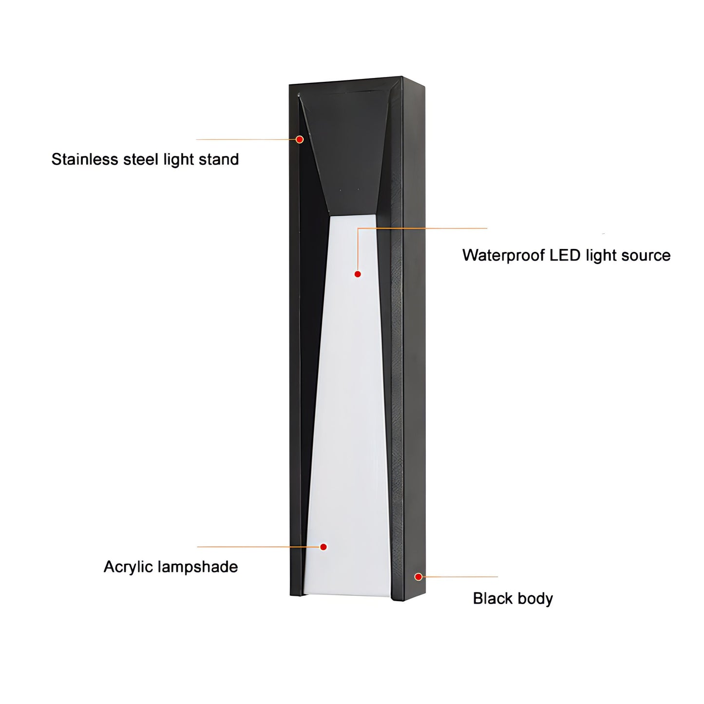 Parv - Edelstahl IP65 Moderne Wand Lichtarmatur | Brehn