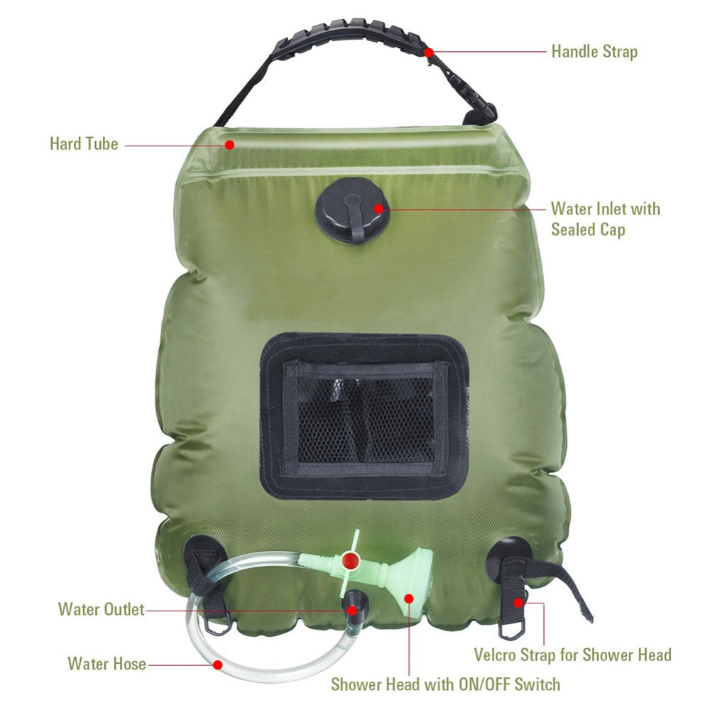 Soar-betrieben tragbare Reise-Heizduschtasche | Brehn