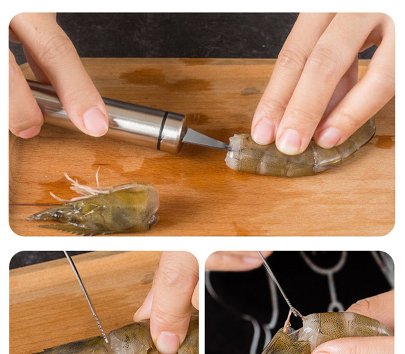 Shrimp Cleaner Edelstahl Schneider
