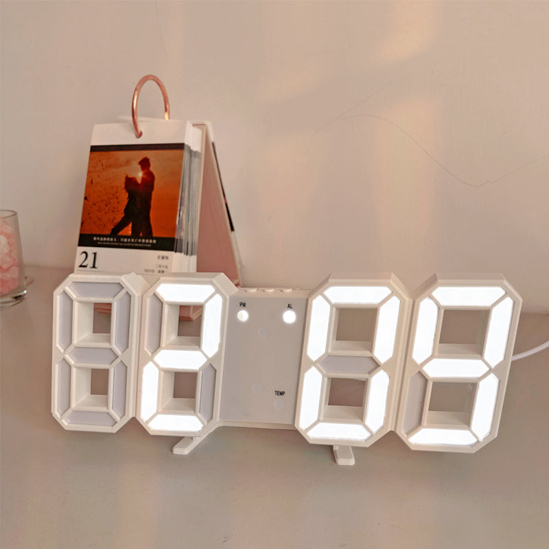 3D LED Moderne Digitale Alarm Wanduhr