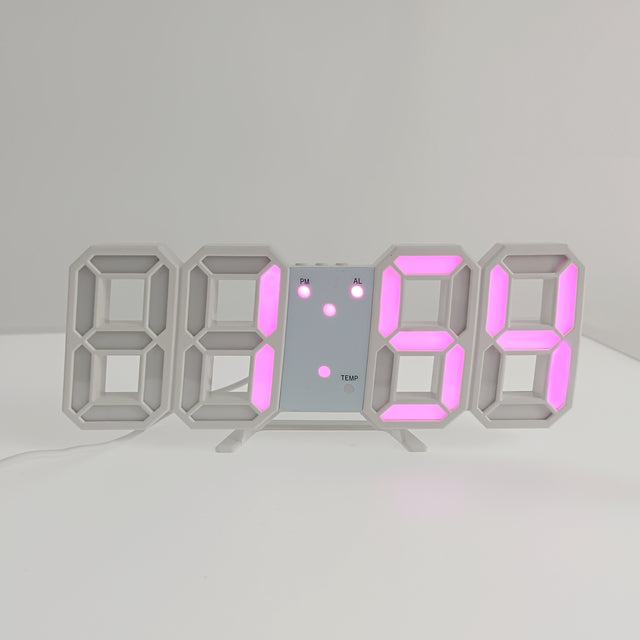 3D LED Moderne Digitale Alarm Wanduhr