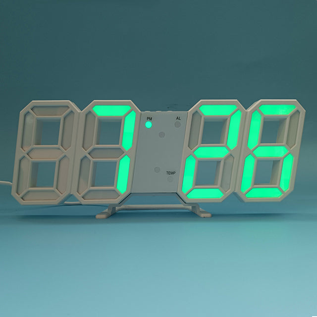 3D LED Moderne Digitale Alarm Wand Uhr | Brehn