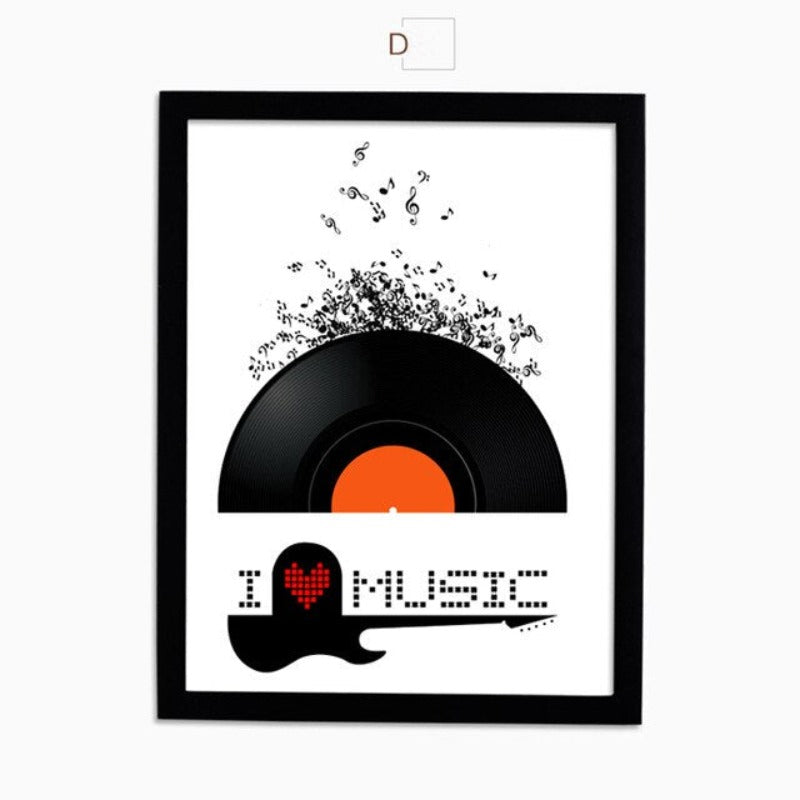 Musik-Leinwandbild, Kunstdruck, Poster, Moderne Kunst – Wandbild auf Leinwand