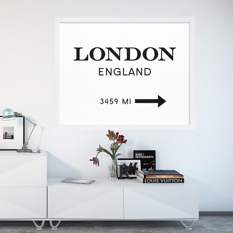 London England Druck Kunst Innedesign Poster - Leinwand Wandkunst Gemälde
