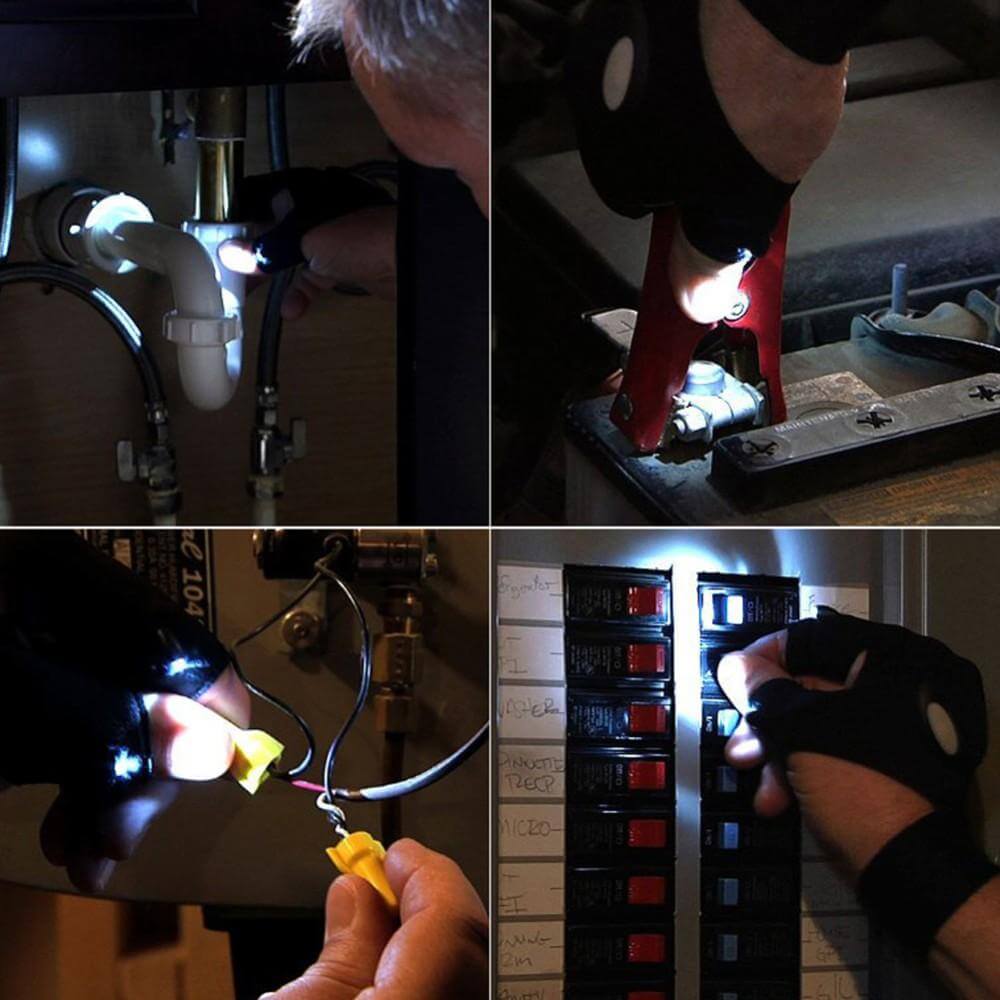 Fingerloser Handschuh LED Taschenlampe | Brehn